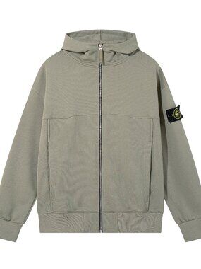 Stone Island Olive Hooded Sweatshirt